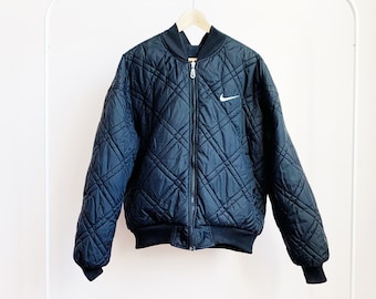 nike quilted bomber jacket