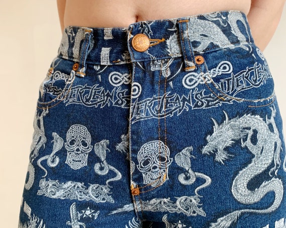 Jean Paul Gaultier Tribal Print Jeans · 90s Gaultier Dragon Jean Paul Gaultier Tribal Print Jeans · 90s Gaultier Dragon