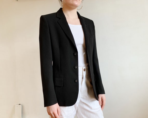 jean paul gaultier black blazer jacket · black ga… - image 1