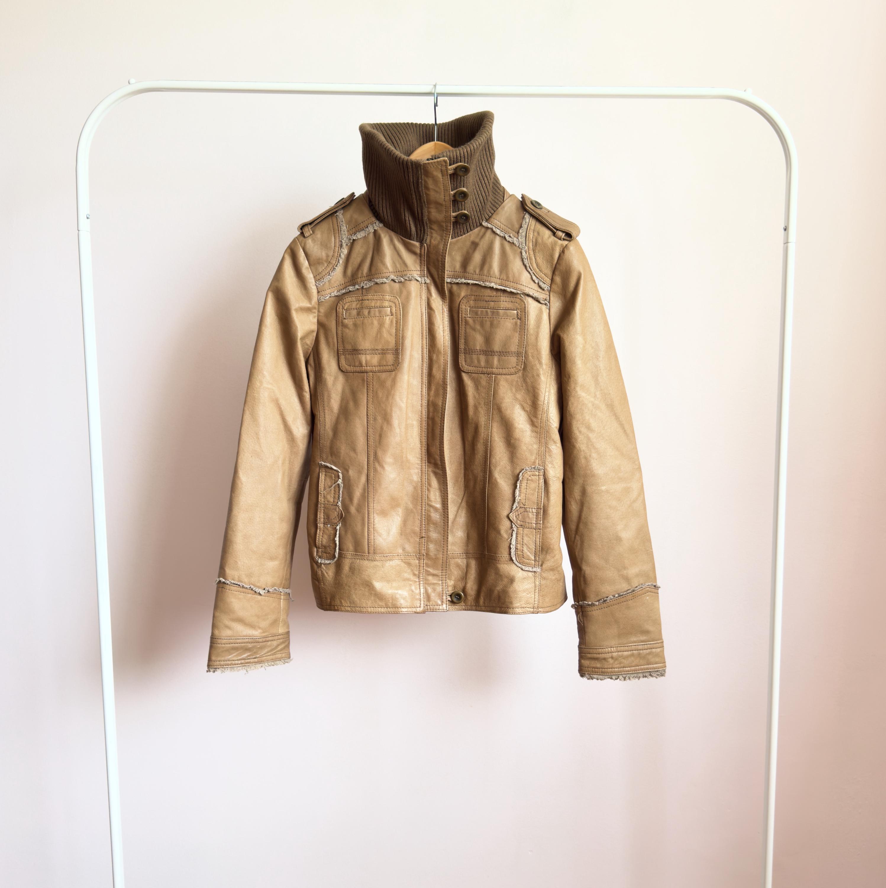 Y2k Leather Jacket - Etsy