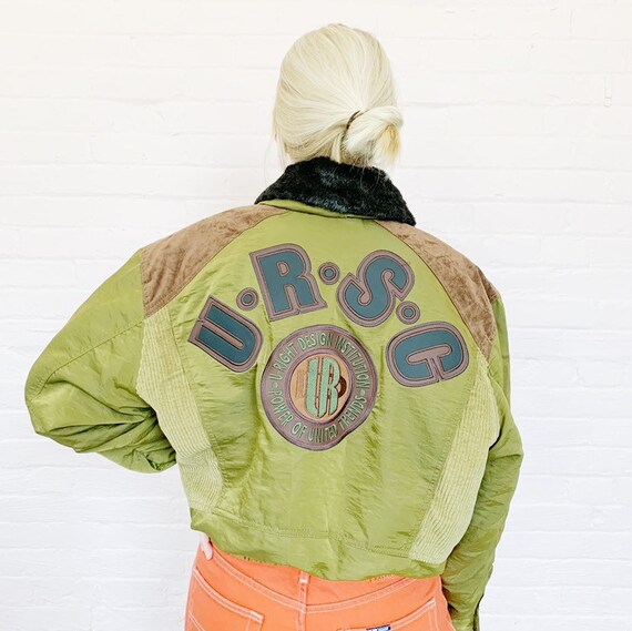 90s major bomber jacket · 90s bomber jacket · army