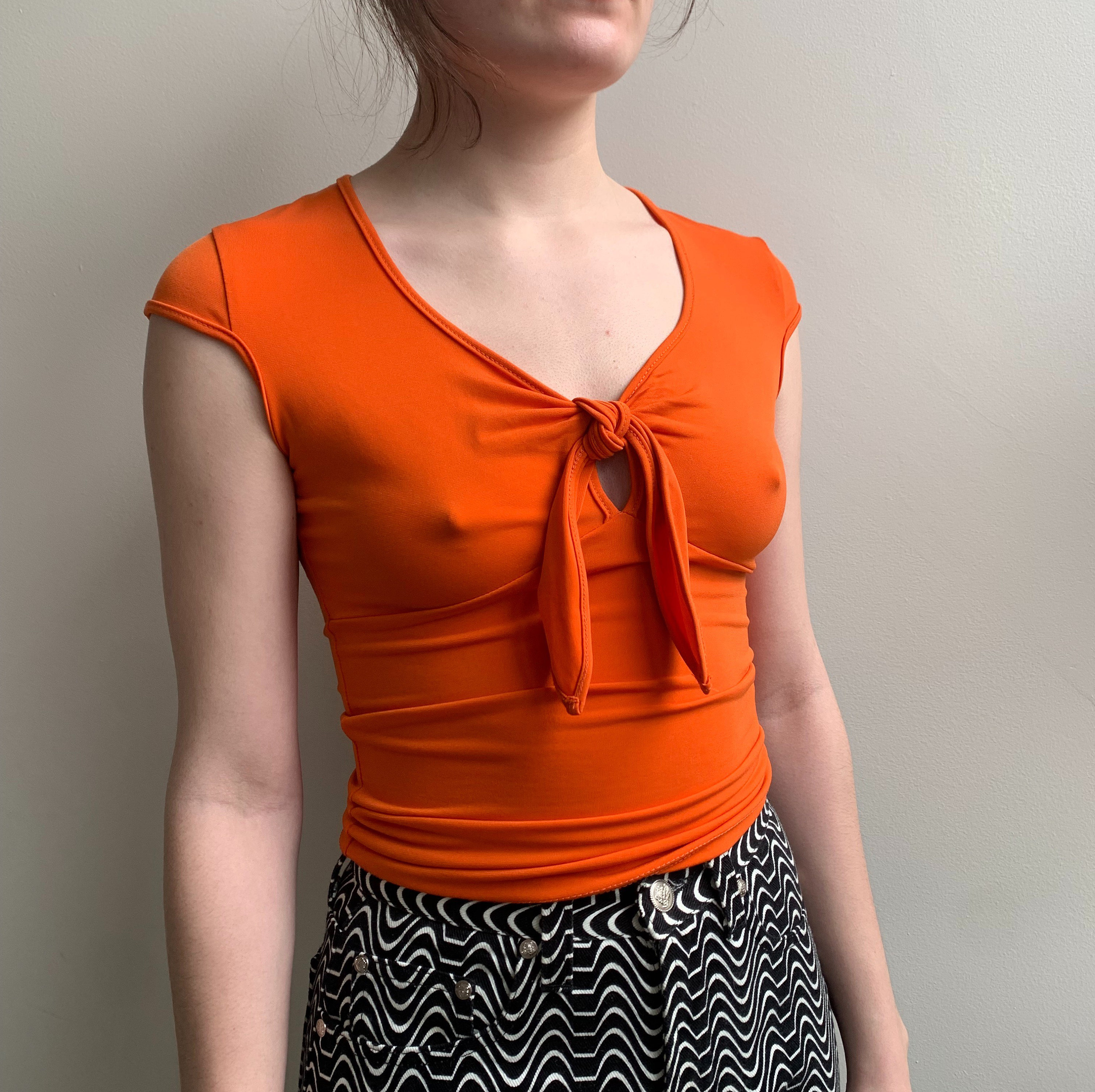 Low cut blouse online shopping deals