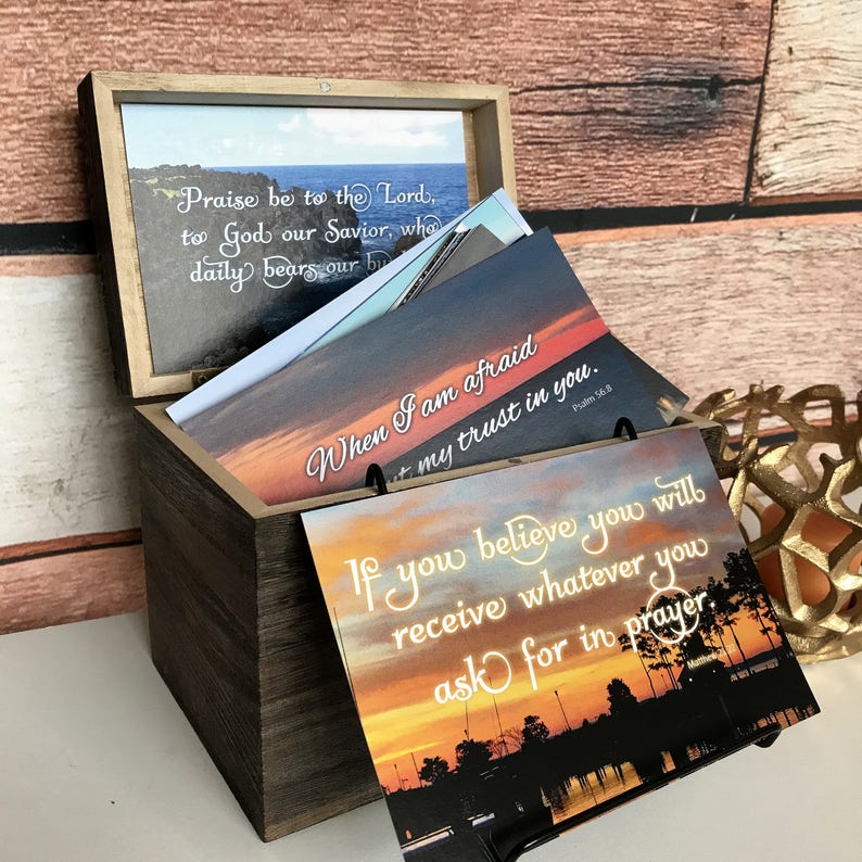 Spiritual Gift Spiritual Cards Religious Gift Scripture Etsy