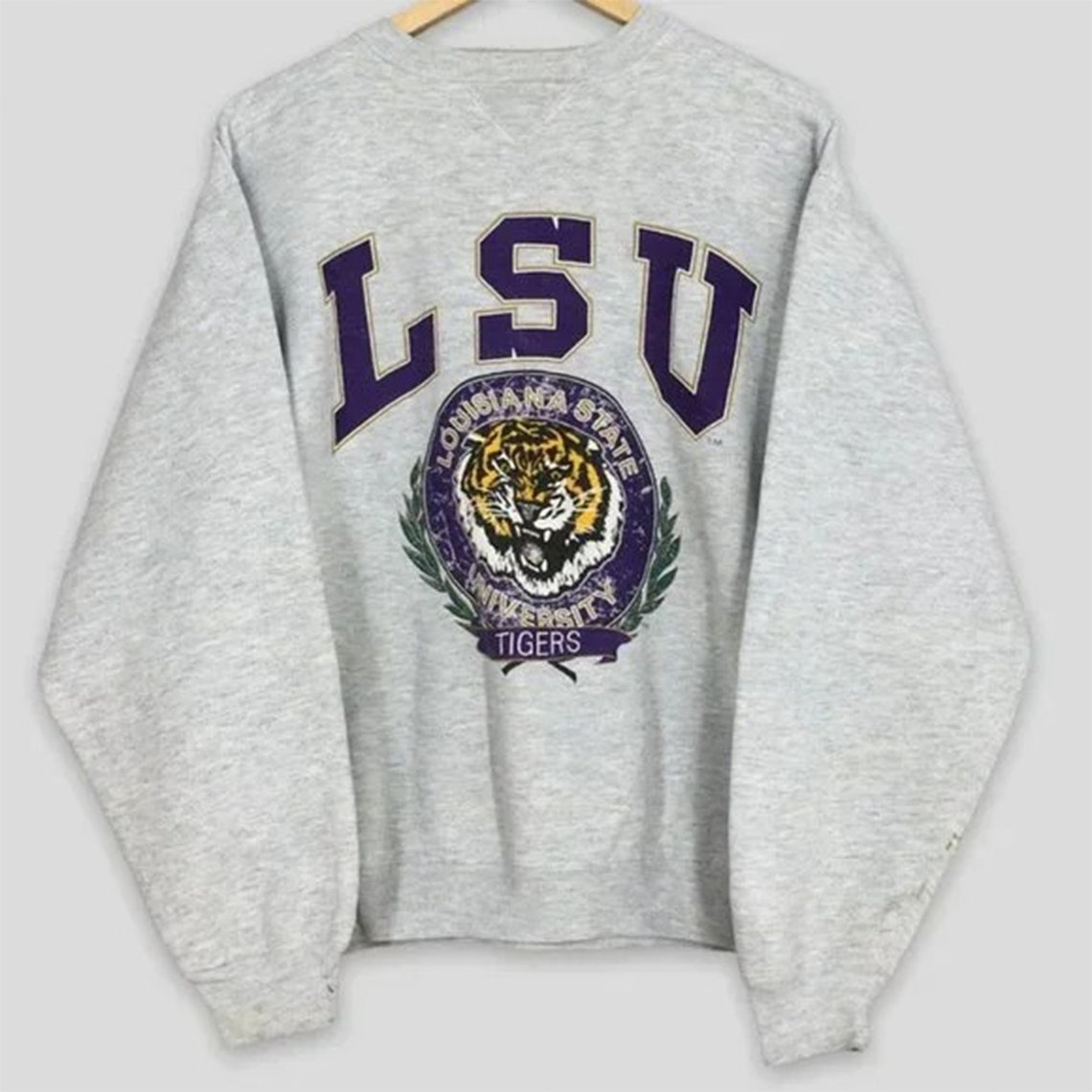 LSU Tiger Sweatshirt vingate Tigers Sweatshirts LSU Etsy Canada