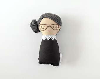 Ruth Bader Ginsburg RBG rag doll small - notorious RBG