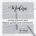 Brand new to Modern Calligraphy? Start here. Instant Download workbook to help introduce you to calligraphy using this handy workbook