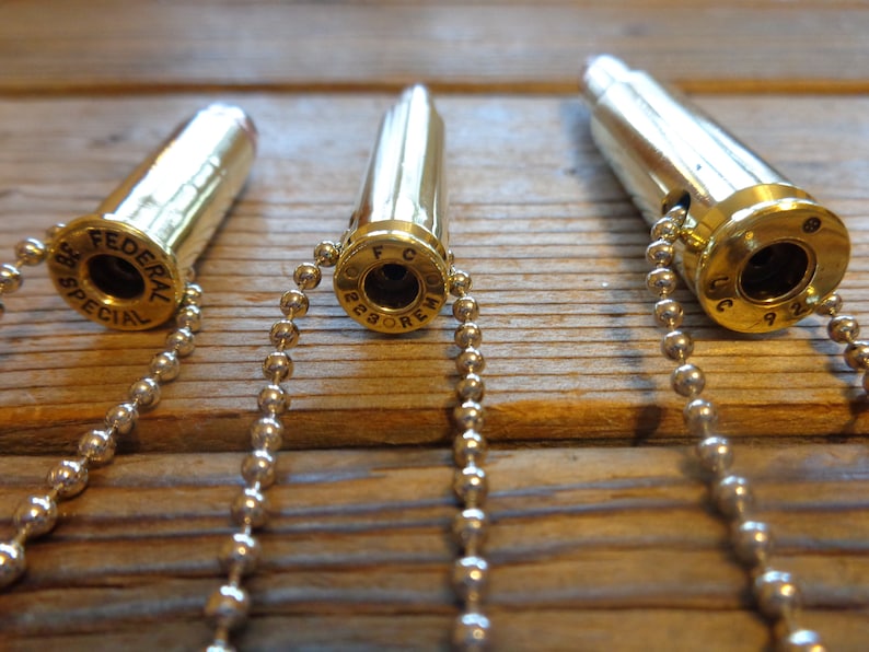 Bullet Necklace 7.62/308, 5.56/223, Remington 38 Special Bullet Necklaces Bullet Pendant Bullet Jewelry Bullet Necklace image 3