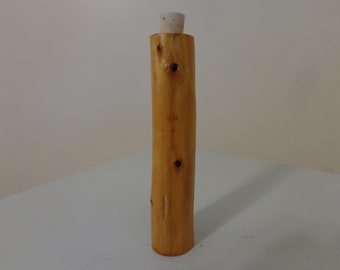 Wooden Hand Carved Pocket-Size Cedar Toothpick Holder - Sewing Needle Holder - Secret Compartment Holder - Groomsmen/Men's Gift - Viking