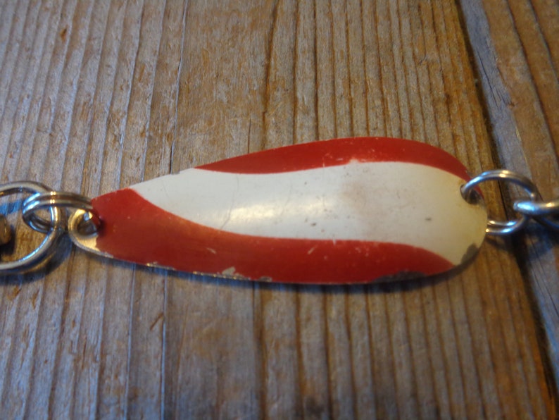 Vintage marathon Spoon Fishing Lure Keychain Etsy