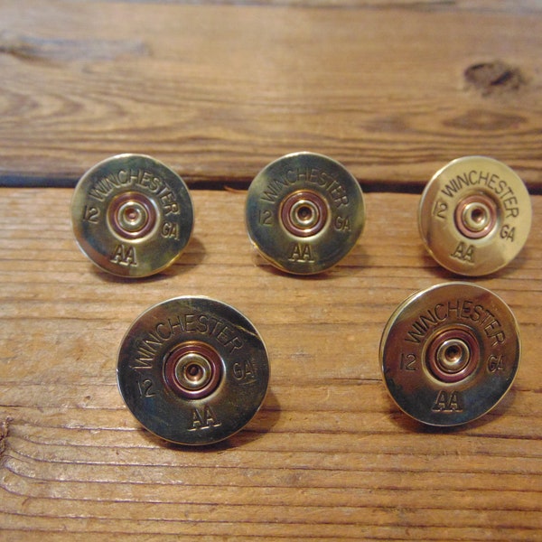 Genuine Winchester 12 Gauge Brass Shotgun Shell Pin -Hat Pin -Vest Lapel Pin -Tie Tac Pin-Shotgun Shell Pin -Price Is Per Pin-Groomsman Gift