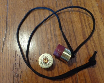 Brass Shotgun Shell "Storage Box" Necklace - Shotgun Shell Stash Necklace - Shotgun Shell Necklace - Bullet Stash Necklace - Bullet Jewelry