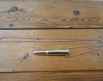 Bullet Necklace - 30-30 Winchester - Bullet Jewelry - Bullet Pendant - Steampunk Necklace - 30-30 Winchester Necklace - Bullet Necklace