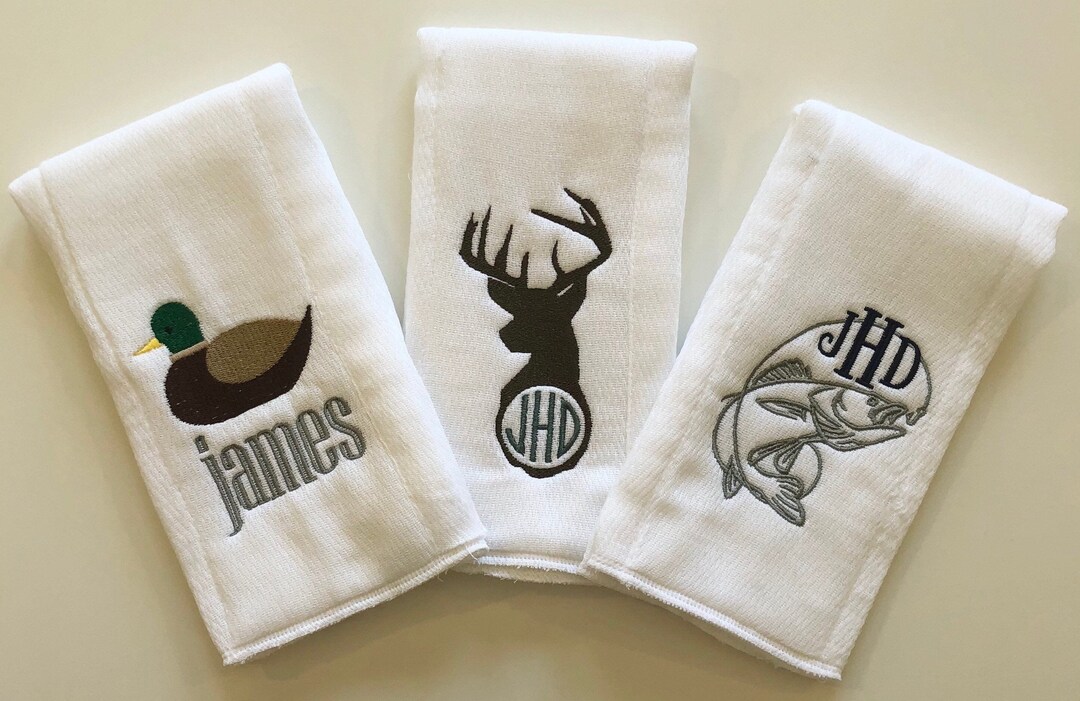 Monogrammed Burp Cloths, Hunting Burp Cloths, Initial Burp Cloths Etsy