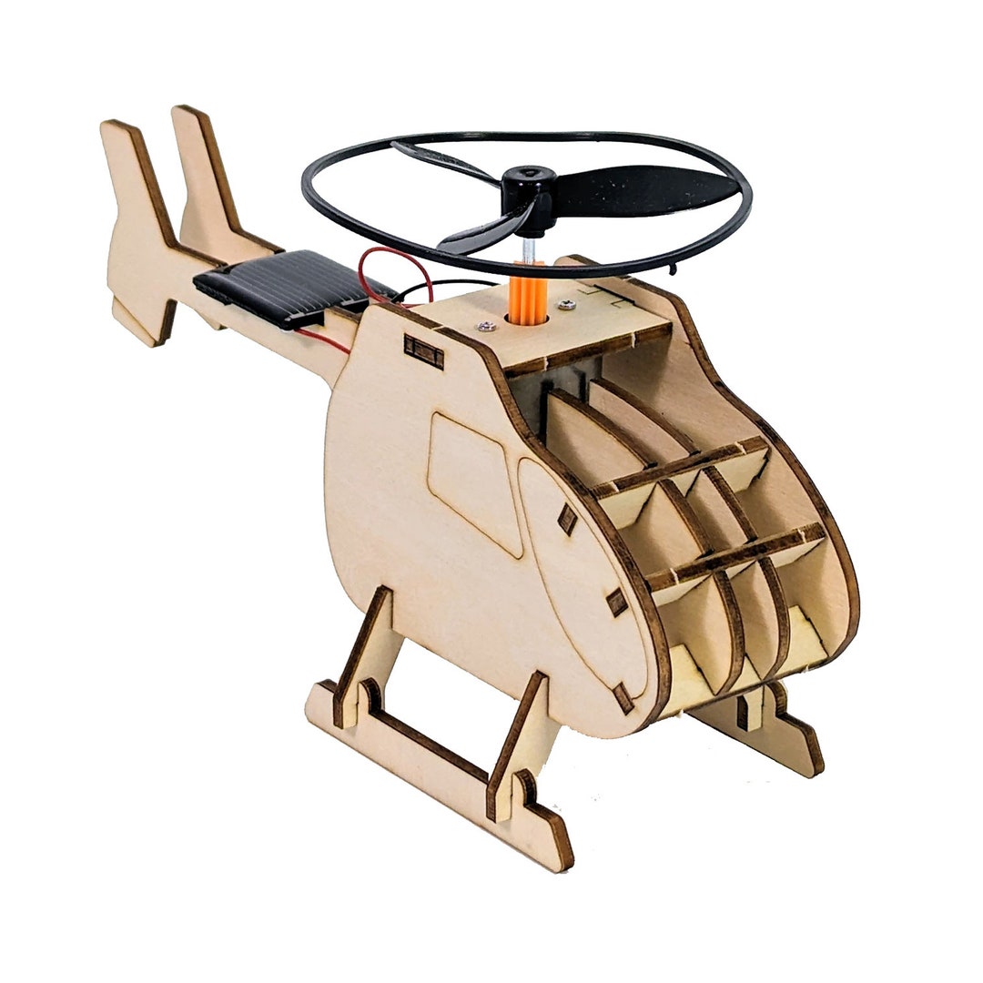 Solar Made Solar Helicopter STEM Toy Kit Etsy