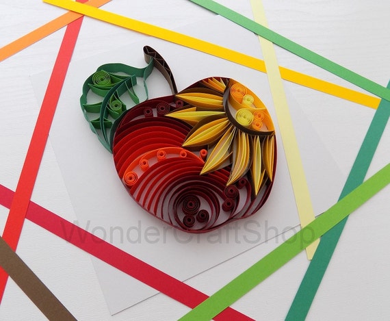 Red Apple Kitchen Decor Apple Ornament Decoration Fruit Etsy