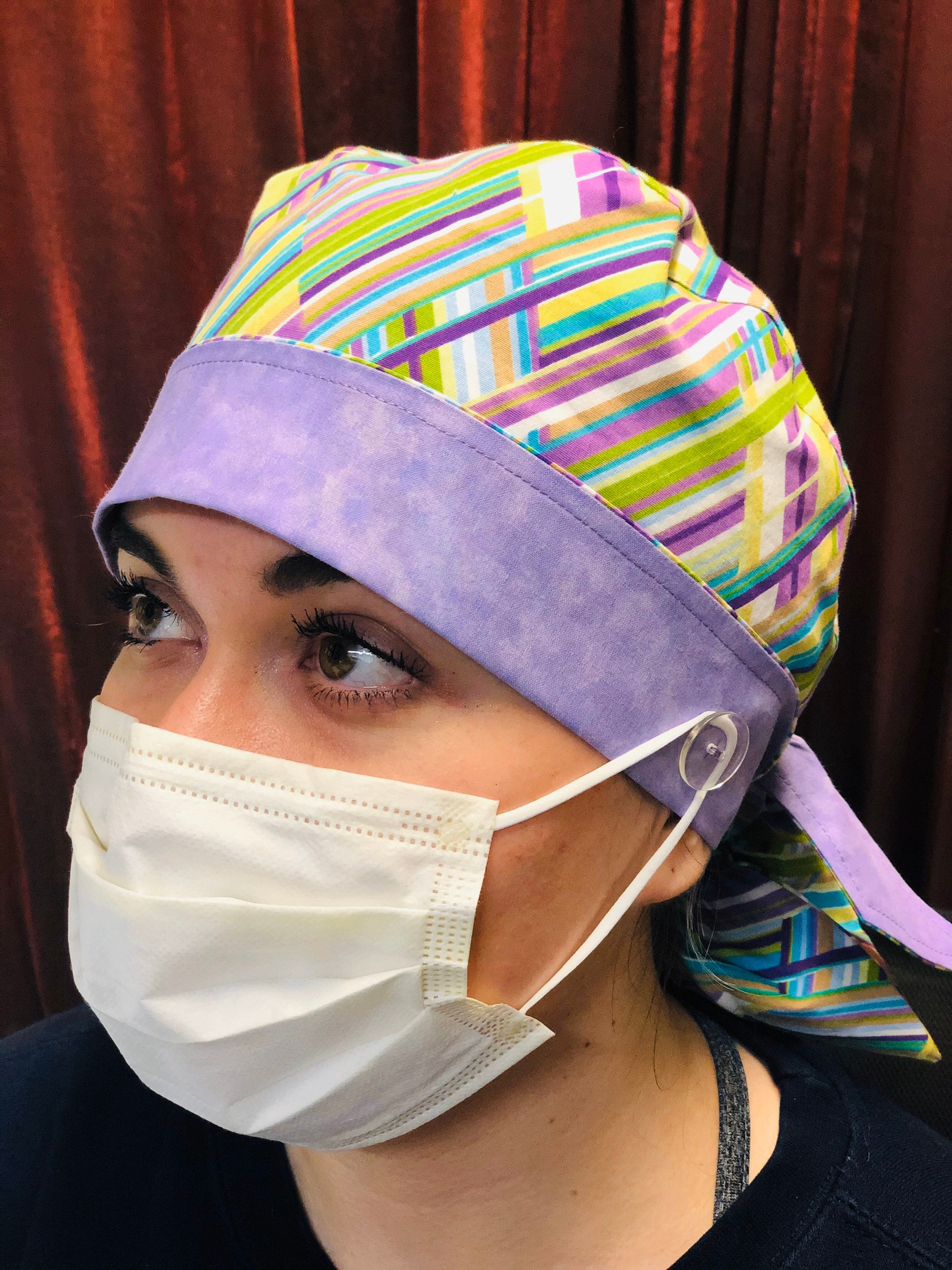 Womens Nurse Scrub Cap Surgical Cap 