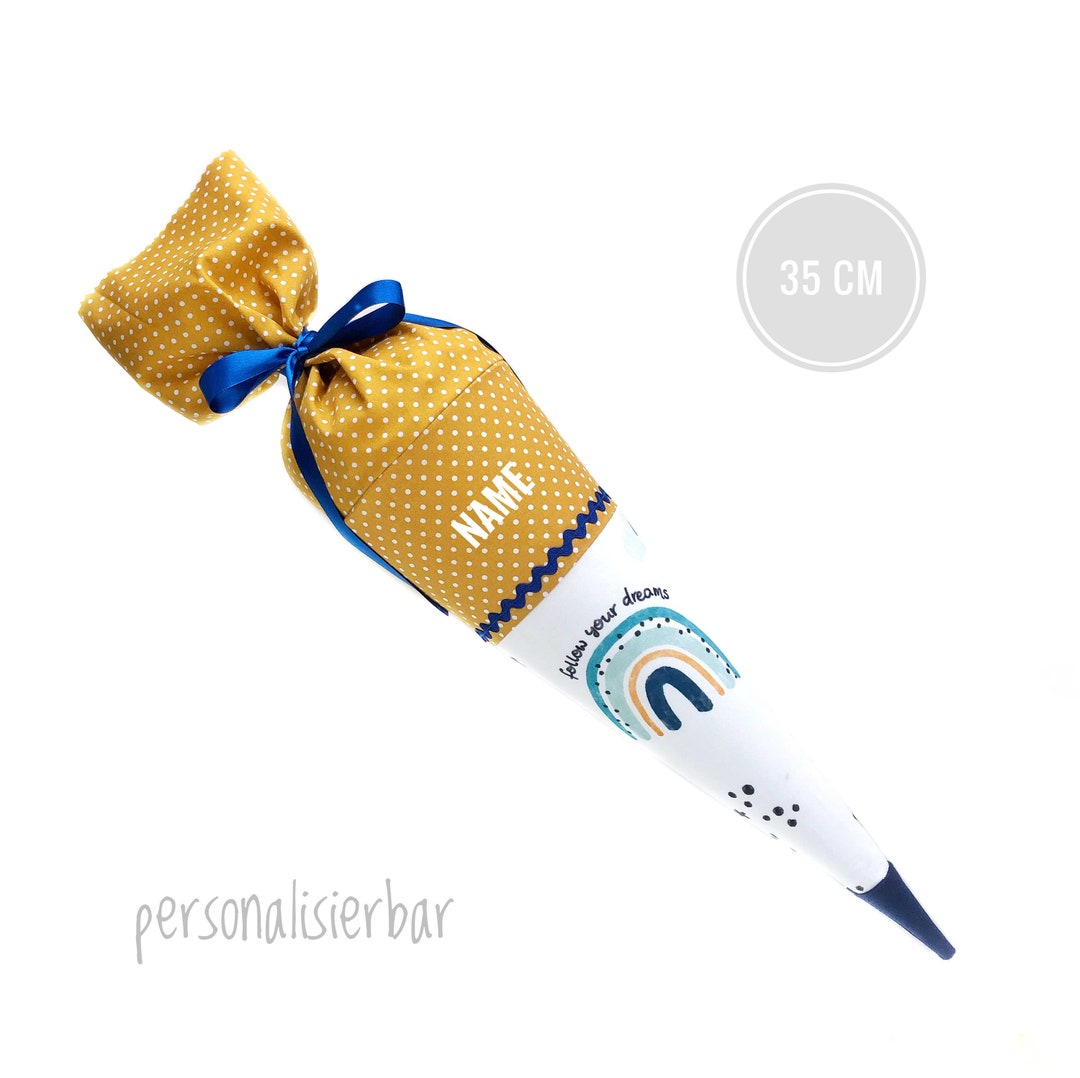 GZXUEHU Geschwisterschultüten Set - 2 Stoff-Zuckertüten Für Mädchen 49cm