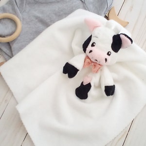 Cow Lovey Blanket toy Embroidery Design Digital Download Design