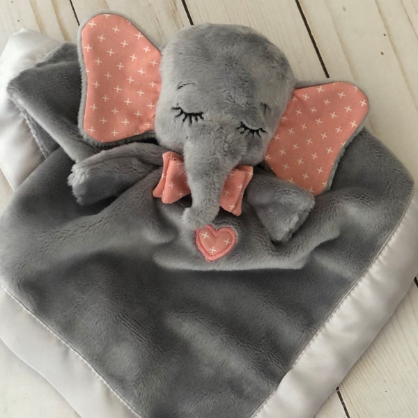 Elephant Blanket toy lovey Embroidery Design Digital Download Design