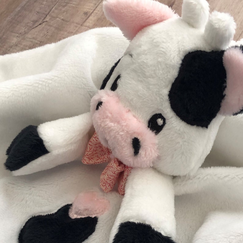 Cow Lovey Blanket Toy Embroidery Design Digital Download Etsy