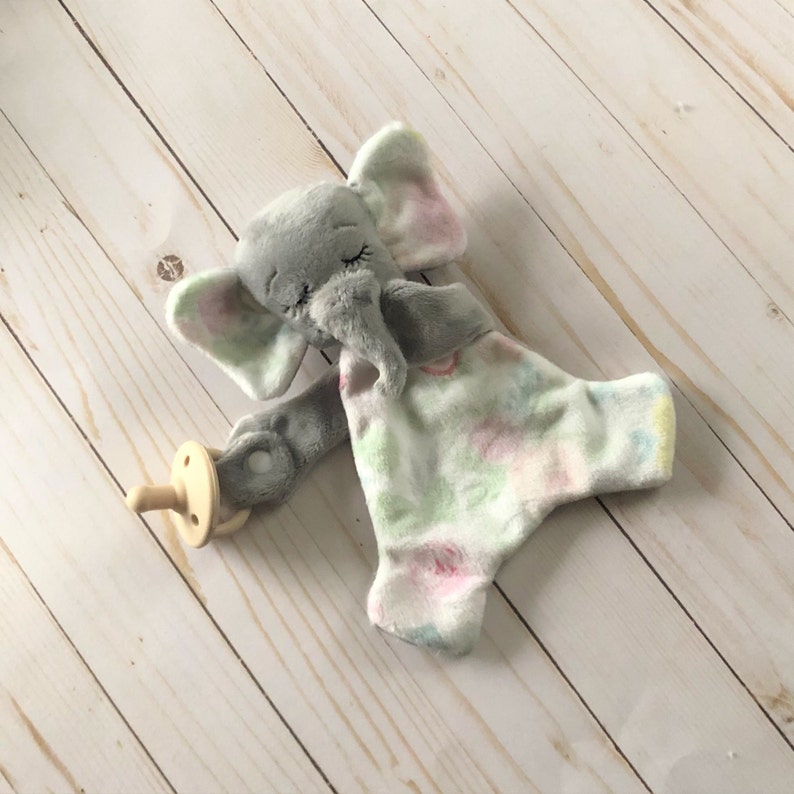 Elephant Blanket Pacifier Holder Embroidery Design Digital Etsy