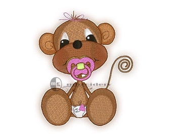 Embroidery Monkey JR 4x4 Instant Download