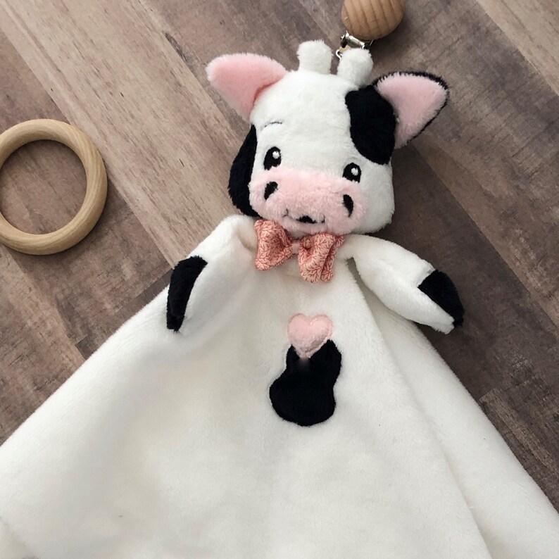 Cow Lovey Blanket Toy Embroidery Design Digital Download Etsy