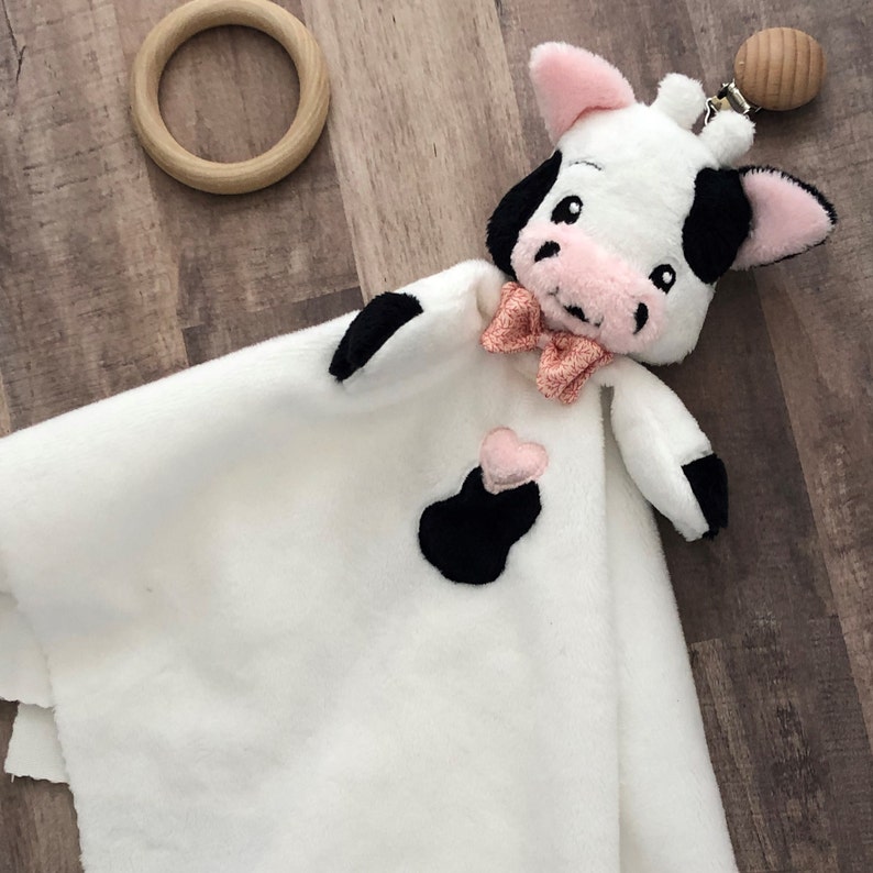 Cow Lovey Blanket Toy Embroidery Design Digital Download Etsy