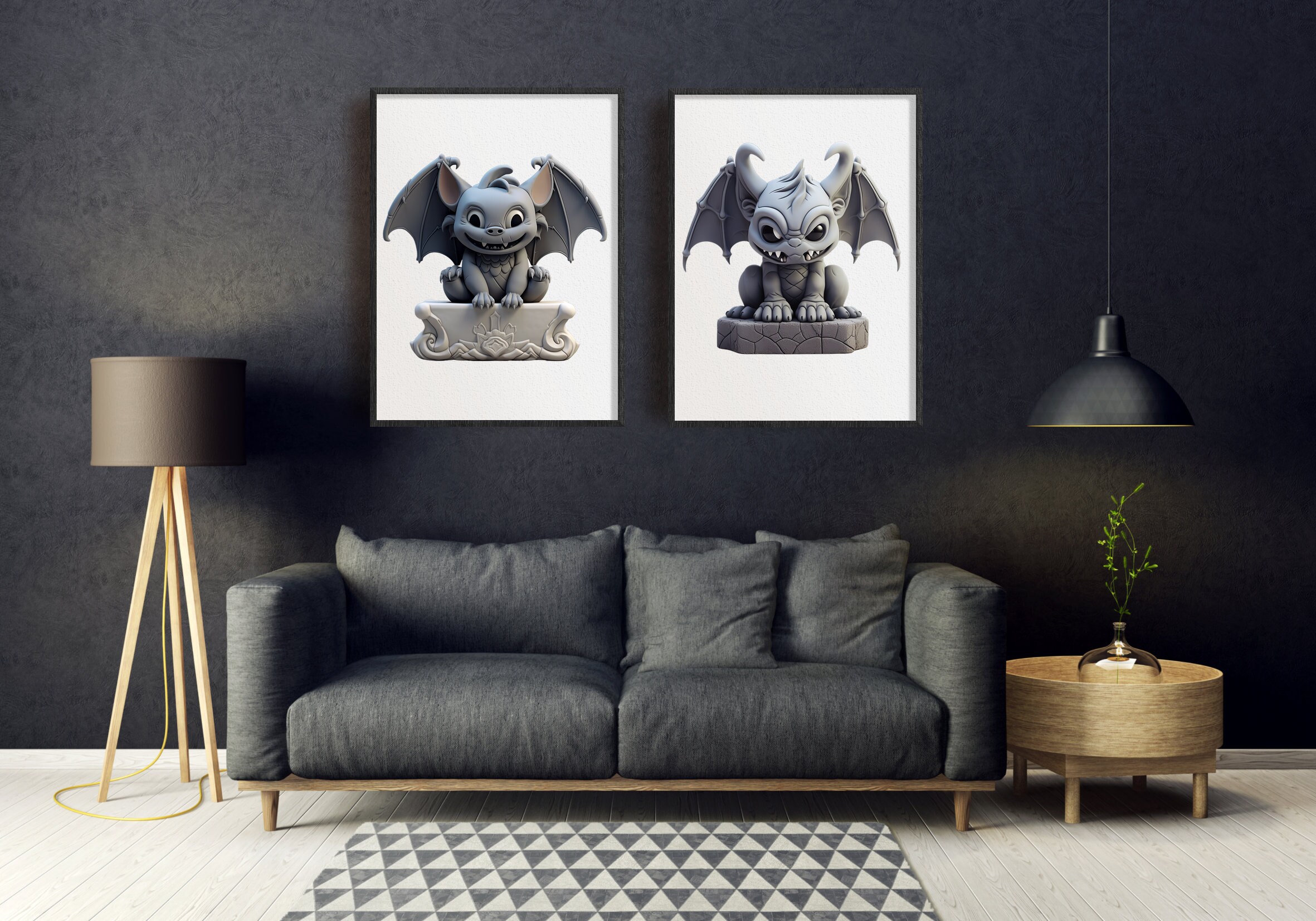 10 Kawaii Gargoyles Fantasy Clipart in PNG SVG Format - Etsy Australia