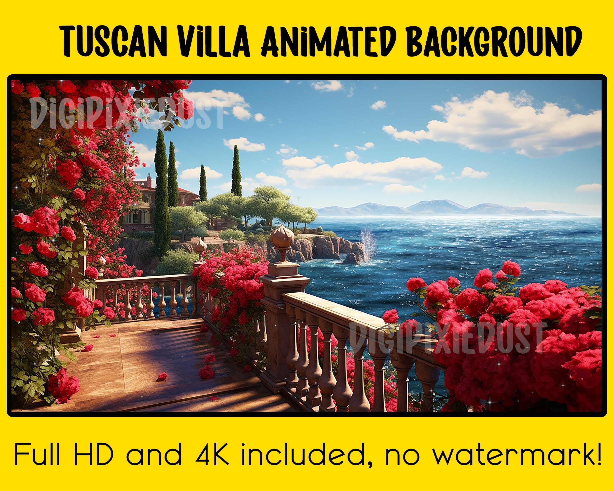 Animated Enchanted Backgrounds Bundle, Vtuber Backdrops (digital ...