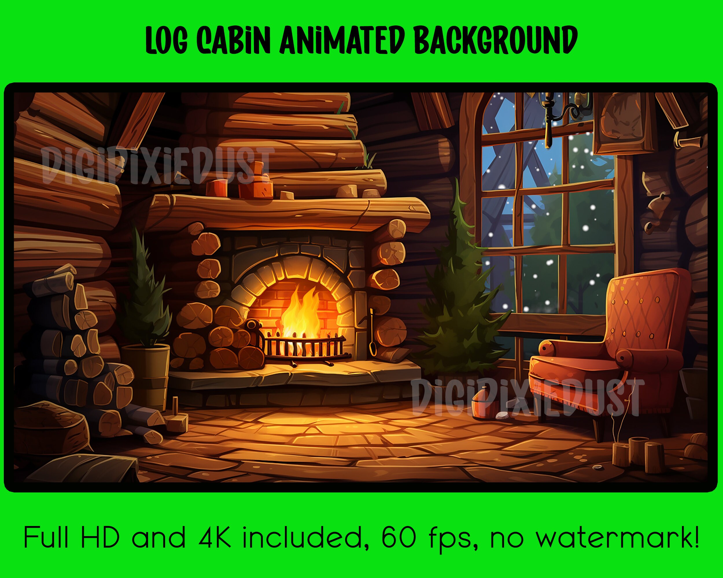 Animated Enchanted Backgrounds Bundle, Vtuber Backdrops (digital ...