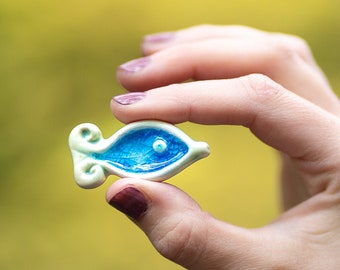 ceramic fish brooch by The Mood Designs