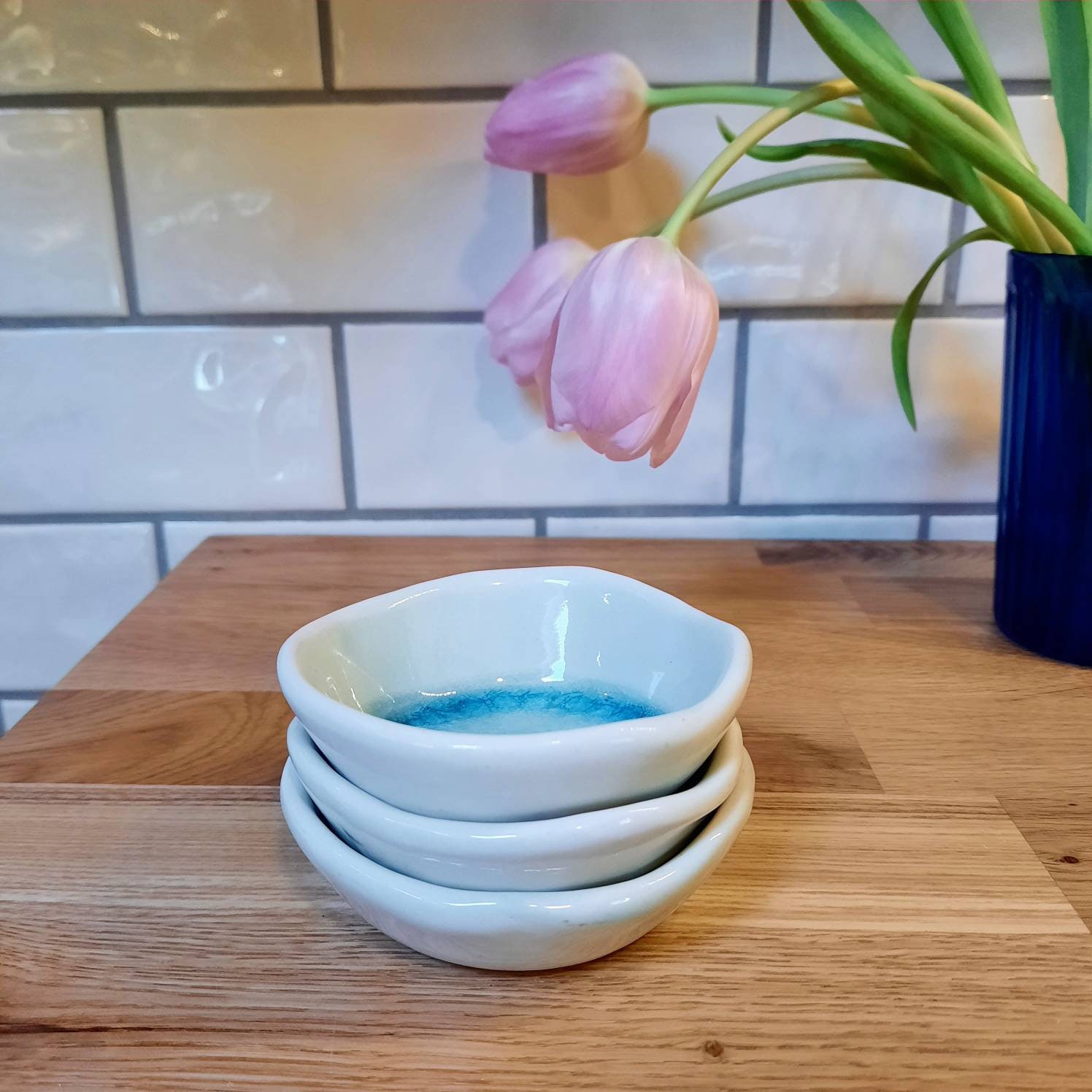 Home & Living Set of 3 ceramic bowls handmade in Ireland Sea Range by