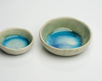 CERAMIC bowl inspired by Sea Irish gift jewellery bowl jewelry dish candle holder bowl by The Mood Designs