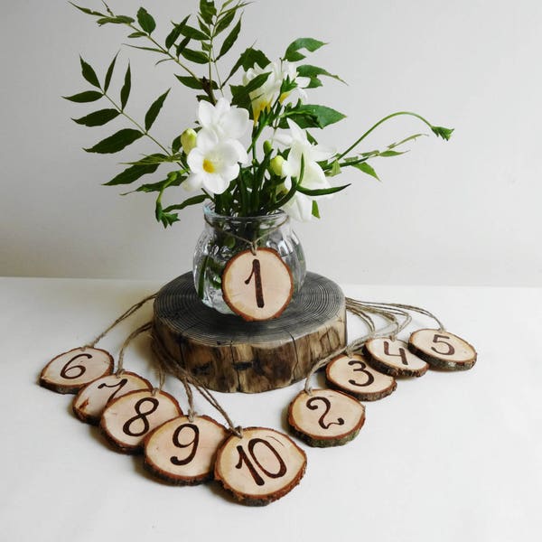 Table Numbers Wood Table Numbers Wedding Table Numbers Rustic Centerpiece Wedding Decoration Rustic Table numbers Wooden Numbers