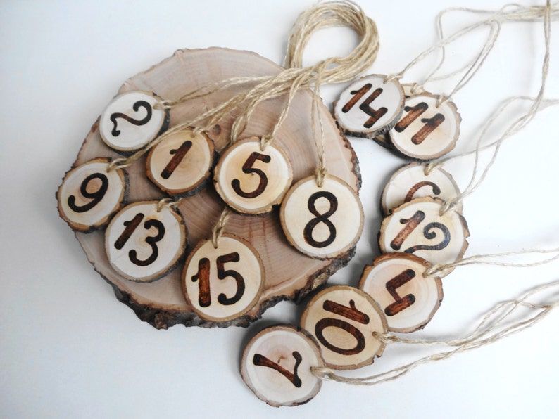 Table Numbers Wood Table Numbers Wedding Table Numbers Rustic Etsy