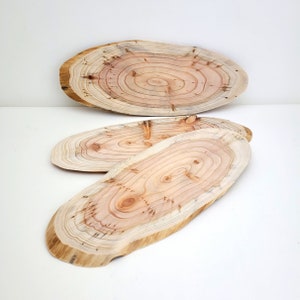 Unfinished wood blank Oval tree slice, 25cm Oblong plank Painting Pyrography Crafts or Decor