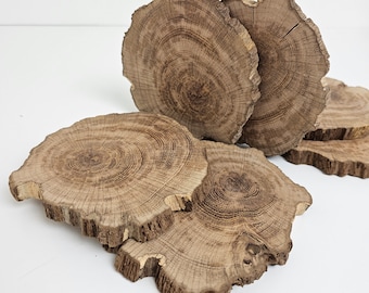 Irregular Odd Shape Oak Wood Slices, Natural Wood Rounds, Rustic Coasters, Wood for Epoxy Resin Crafts