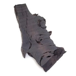 Rare Natural Irish Bog Oak Wood Slice - Organic Black Oak for Crafts & Home Decor