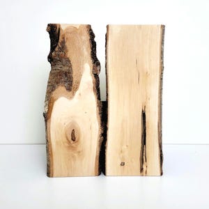 Birch Wood Planks: Unfinished Live Edge Boards, Pyrography Supplies