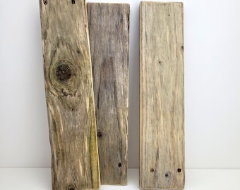 Reclaimed Wood Planks, Small Weathered Wood Boards, Sign Making, Crafts Wood