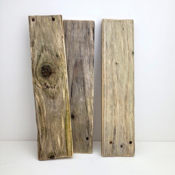 Reclaimed Wood Planks, Small Weathered Wood Boards, Sign Making, Crafts Wood