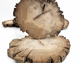 Driftwood Log Wood Slices Wood Rounds Large Coasters Epoxy Resin Wood 2pcs