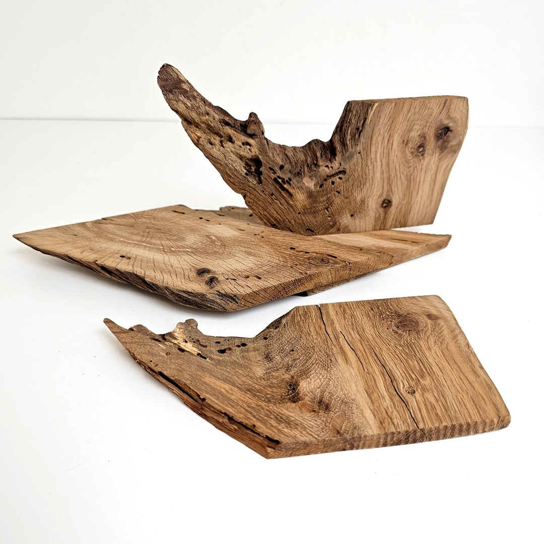 Rustic Oak Wood Pieces Split Wood Slabs | Wood Cut Outs Craft Supplies ...
