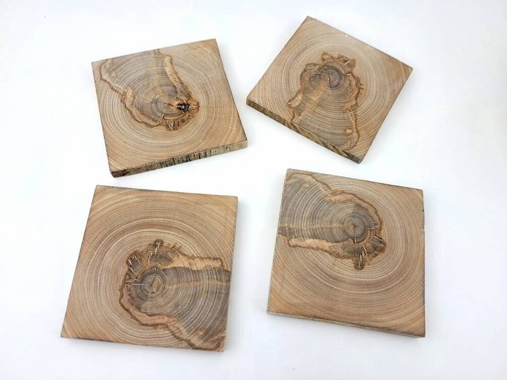Blank Wood Coasters Set of 50 Square Wood Coasters 