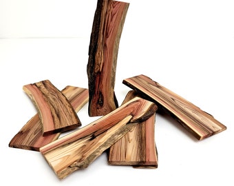 Mini Raw Wood Planks - Mini Red Cedar Planks for DIY Crafts Woodworking Arts