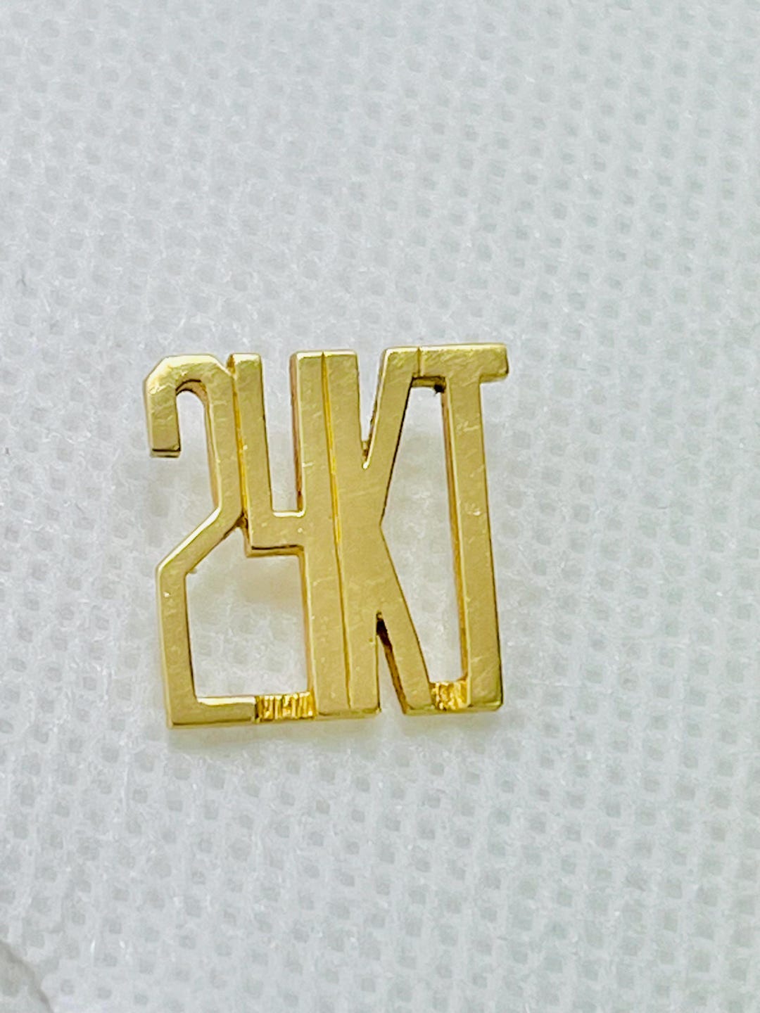 14k Solid Gold 24KT Number Charm 15mm Pendant 2.10 Grams - Etsy