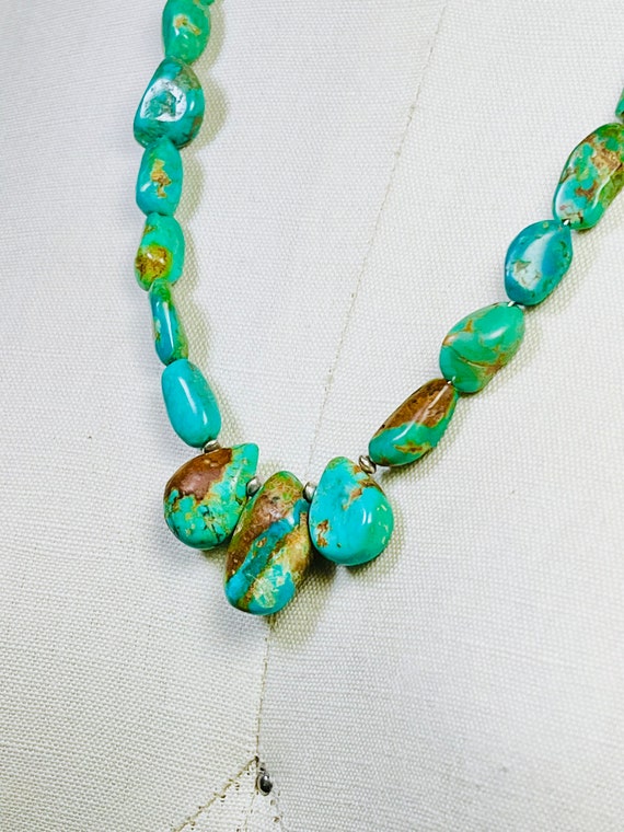 Carlin Turquoise!! Vintage Native American Navajo Sterling Silver Wings Necklace Carlin Turquoise!! Vintage Native American Navajo Sterling Silver Wings Necklace