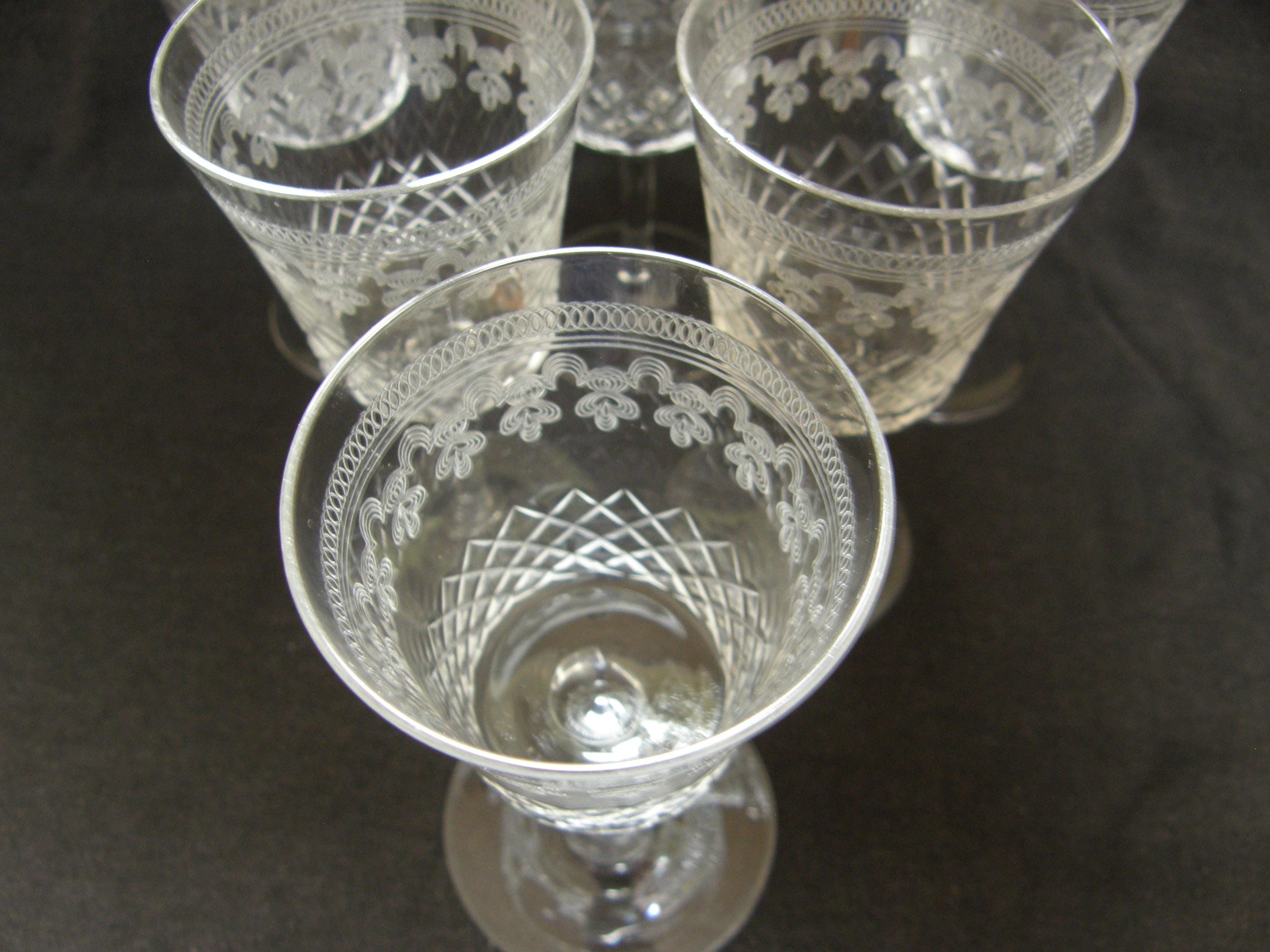 Pall Mall / Lady Hamilton Pattern Set of Six Sherry or Port Glasses ...