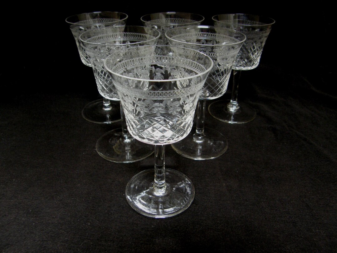 Pall Mall / Lady Hamilton Pattern Set of Six Sherry or Port Glasses - Etsy